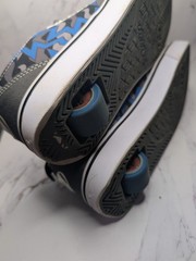 Heelys Propel 2.0 Skate Shoes, Roller Sneakers, Gray Blue, Youth Size 5