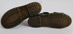 Dr. Martens Romi J Black Leather Ankle Strap Platform Sandals Unisex Kids 4M 5L