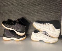 Jordan 11 Retro Bundle Size 6.5Y Jubilee 25th Anniversary & Low Legend Blue