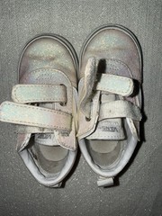 VANS Glitter Hook & Loop Low Top Sneakers – Multicolor White US 7