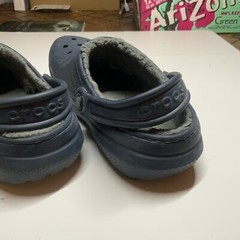 Used Good Crocs Unisex Kids Classic Clogs, Navy, 3 Big Kid