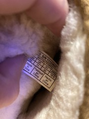 UGG Kids Boot Classic Graphic Stitch Chestnut Brown Colorful Logo size 12