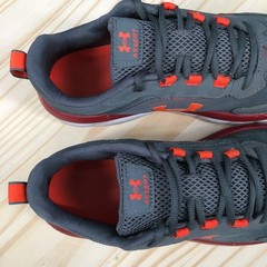 Under Armour Assert 9 Running Shoes Youth Kids 7Y Pitch Grey Chestnut Red