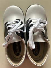 Footmates Cheer Saddle Oxford Size 9.5 Child Black & White Dress School Uniform