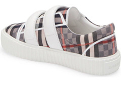 Burberry Kids‘ Mark Check Sneaker, Pale Rose IP Check 34 EU Little Kid B1601
