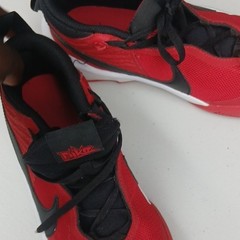 Nike Team Hustle D 9 Kids 6Y Red/Black Athletic Sneaker CW6735-600