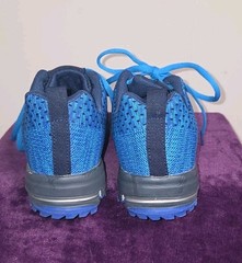 Keep Running Blue and Gray Running Shoes Light Weight Unisex Size 4.5 Youth NWOB