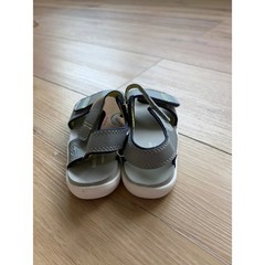 See Kai Run Basics Logan Gray Lime Water Friendly Sandals Kids Size 11 boys easy