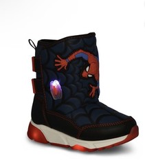 Marvel Spiderman Toddler Size 6 Red And Blue Light Up Snow boots