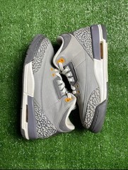 Nike Air Jordan 3 Retro GS Cool Grey Silver White 398614-012 Youth Size 7Y
