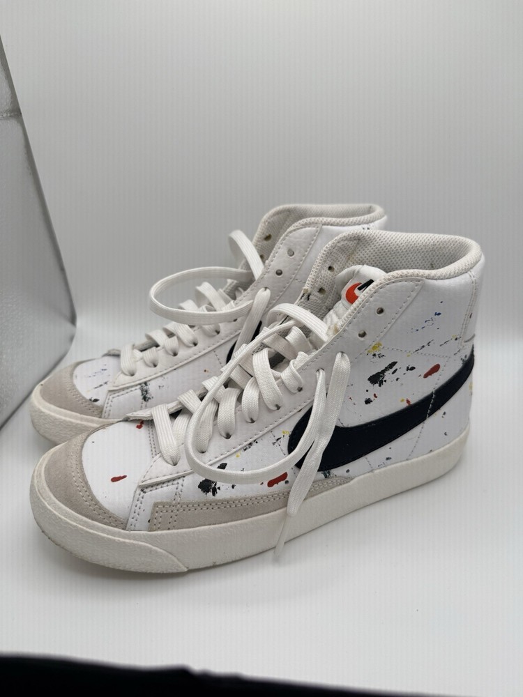 Nike YOUTH SIZE 4.5 Blazer Sneakers Mid ’77 ‚Paint Splatter‘ (GS) DJ2618-100