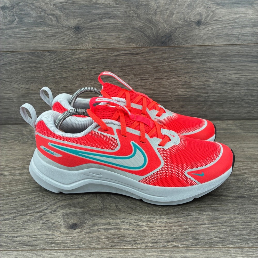 Nike Cosmic Runner GS Bright Crimson Teal Running Shoes HM4402-600 Kids 4.5Y