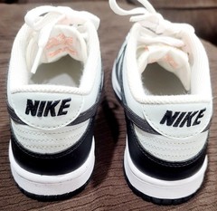 Nike Dunk Low FN7784-001 Black White Leather Sneakers Unisex Kids 5Y