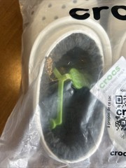 Crocs Classic Lined Clog White Size J3 Brand New
