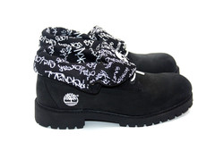 TIMBERLAND JUNIORS BOOT ROLL TOP AVELAGRAFF BLACK 37938 SIZE 6