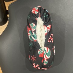 CHRISTMAS DISNEY MICKEY SWIRL PEPPERMINT CANDY SNUGGLE TOES SLIPPERS CHILD 10-4