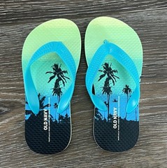 Little Kids Old Navy Flip Flops, Size L, 10-11