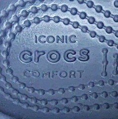 🌊Crocs Toddler Swift Water Clogs Navy/Flame Red Size C8 UNISEX 202607-4BA