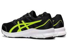 Kids asics Jolt 3 GS Black Hazard Green Running Sneakers Walking Shoes NIB
