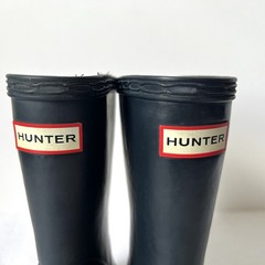 Hunter Kids First Classic Rain Boots Navy Rubber Size UK 7 US 8B 9G Fast Ship