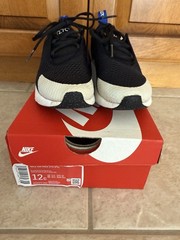 Nike Air Max 270 Kids (PS) Size 12 Black White Game Blue Sneakers AO2372-050