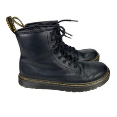 Dr Martens Zabala J Black Leather Combat Boots Unisex L5 / M4
