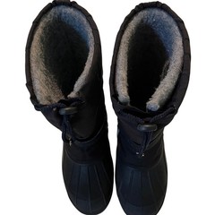 LL Bean Kids Snow Boots Black/purple Winter Cold Weather Insulated Buckle