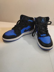 Air Jordan 1 Nike Mid GS Size 4.5Y Womens Sz 6 ‚University Blue Black DQ8423-042