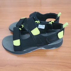 Cat & Jack Sandals Youth 4 Sport Strappy Faux Leather Hook & Loop Comfort