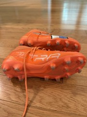 PUMA Future Pro Performance Football Cleats Orange US Youth 4.5 Medium (D, M)