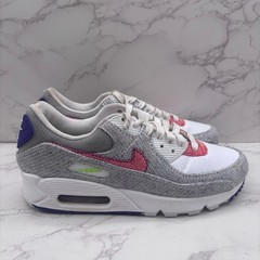 Nike Air Max 90 Kids Sneakers White Grey Pink Purple DJ4614-100 Space Hippie