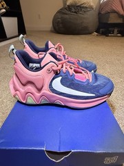 EUC Nike Giannis Immortality 2 GS Size 4Y Pink Gaze/Celestine Blue