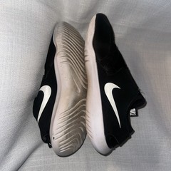 Nike Black & White Flex Runner Slip On Youth Shoes Size 7Y AT4662-001