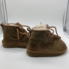 UGG Kids Neumel II Lined Tan Suede Boots 1017320T Sz 7 Boys/Girls