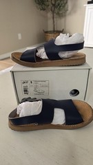 Freshly Picked Concord Sandal Navy Leather Size 9 Unisex Kids