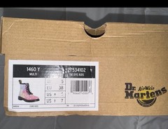 Dr. Martens 1460 Y Tie Dye Multicolor Bootie Kids US Lace Up
