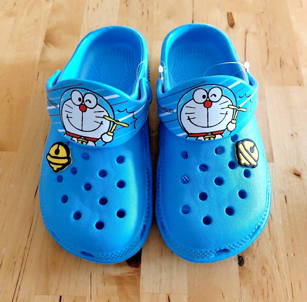 EVA Doraemon Kids Sandals Light Weight Blue 20cm New