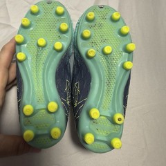 Deja Tu Huella Blue Green Gradient Kids Unisex Soccer Cleat Shoes Toddler 9
