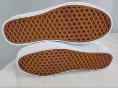 Vans Seldan Platform Canvas Sneakers White/Black Kids Size 2 New