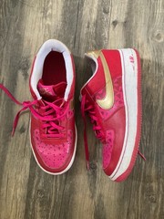 Nike Air Force 1, Pink/Red, size 6.5Y (W size 8.5!)