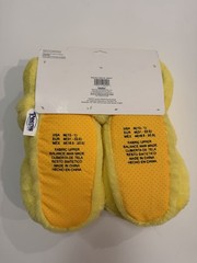 Peeps Easter Plush Yellow Bunny Slippers Headband Med 13-1 Boys Girls