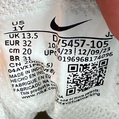 Nike Court Borough Pink White Hook Loop Casual Shoes DV5457-105 Youth Size 1 Y