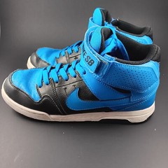 Nike SB Dunk Mid Rise Royal Blue and Black Skateboarding Shoe Size 6Y