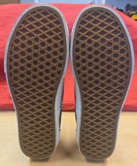 Vans Canvas Unisex Slip-On Checkerboard Red Skate Shoes Size 5.5- 721356