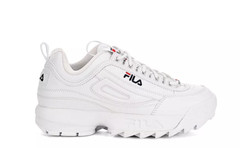 FILA DISRUPTOR II SNEAKER WHITE/PCT/VRED FW02945-111 FASHION BIG KIDS SNEAKER