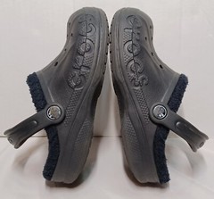 Crocs Classic Black Lined Comfort Slip-on Shoes w/Ankle Strap Junior’s Size 2/4