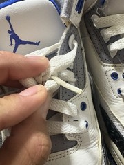 Retro 3 Racer Blue Size 7y with Flaws