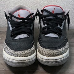 Nike Air Jordan 3 Retro OG Black Cement 2017 GS 7Y 854261-001 Nike Air Heel Tab