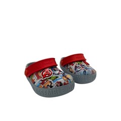 Crocs Marvel Avengers Assemble Clogs Kids Size 6 Grey Red Superhero Hulk Captain