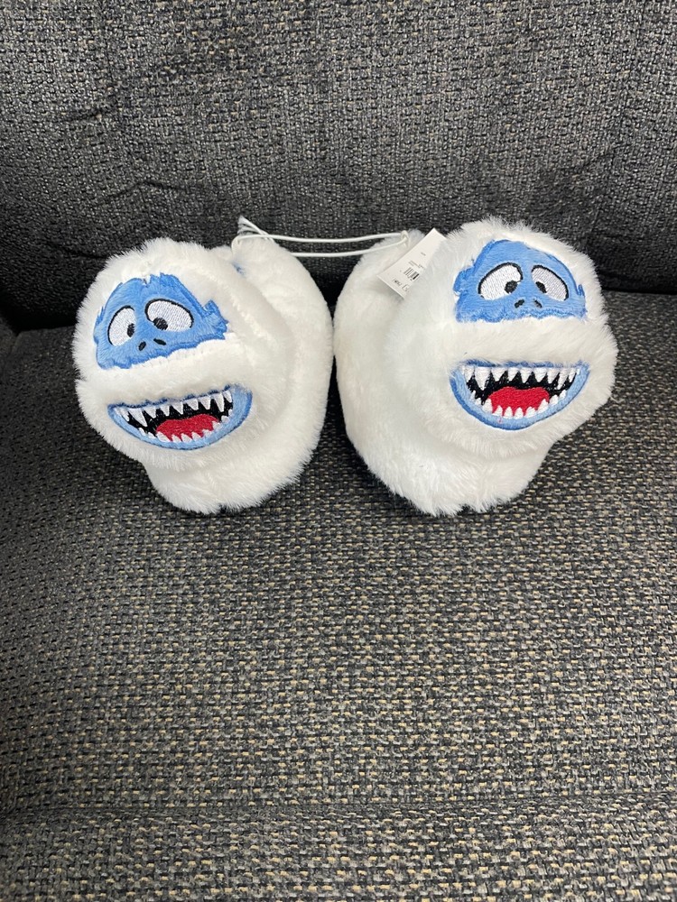 Abominalbal SNOWMAN RUDOLPH THE RED NOSED REINDEER Kids SIZE 5/6 SLIPPER